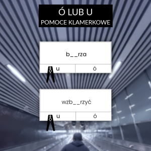 Pomoce klamerkowe ó lub u