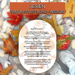 Jesień - środki stylistyczne - wiersze