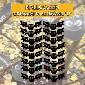 Nietoperze - ortografia - końcówki u - zasady - Halloween