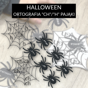 Ortografia "ch"/"h" pająki - Halloween