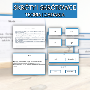 Skróty i skrótowce - teoria i zadania 