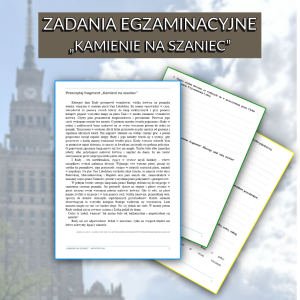 Zadania typu egzaminacyjnego – „Kamienie na szaniec” - poziom podstawowy