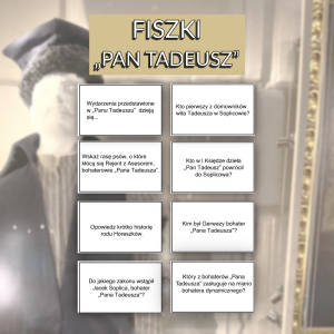 Fiszki – „Pan Tadeusz” (Adam Mickiewicz)