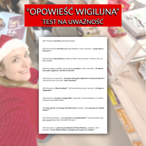 Test na uważność – "Opowieść wigilijna"