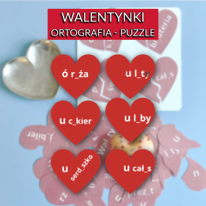 Ortografia - walentynki - puzzle