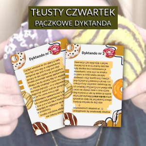 Pączkowe dyktanda – zestaw do nauki ortografii w klimacie tłustego czwartku