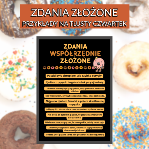 Zdania złożone współrzędnie i podrzędnie – tłustoczwartkowa nauka składni