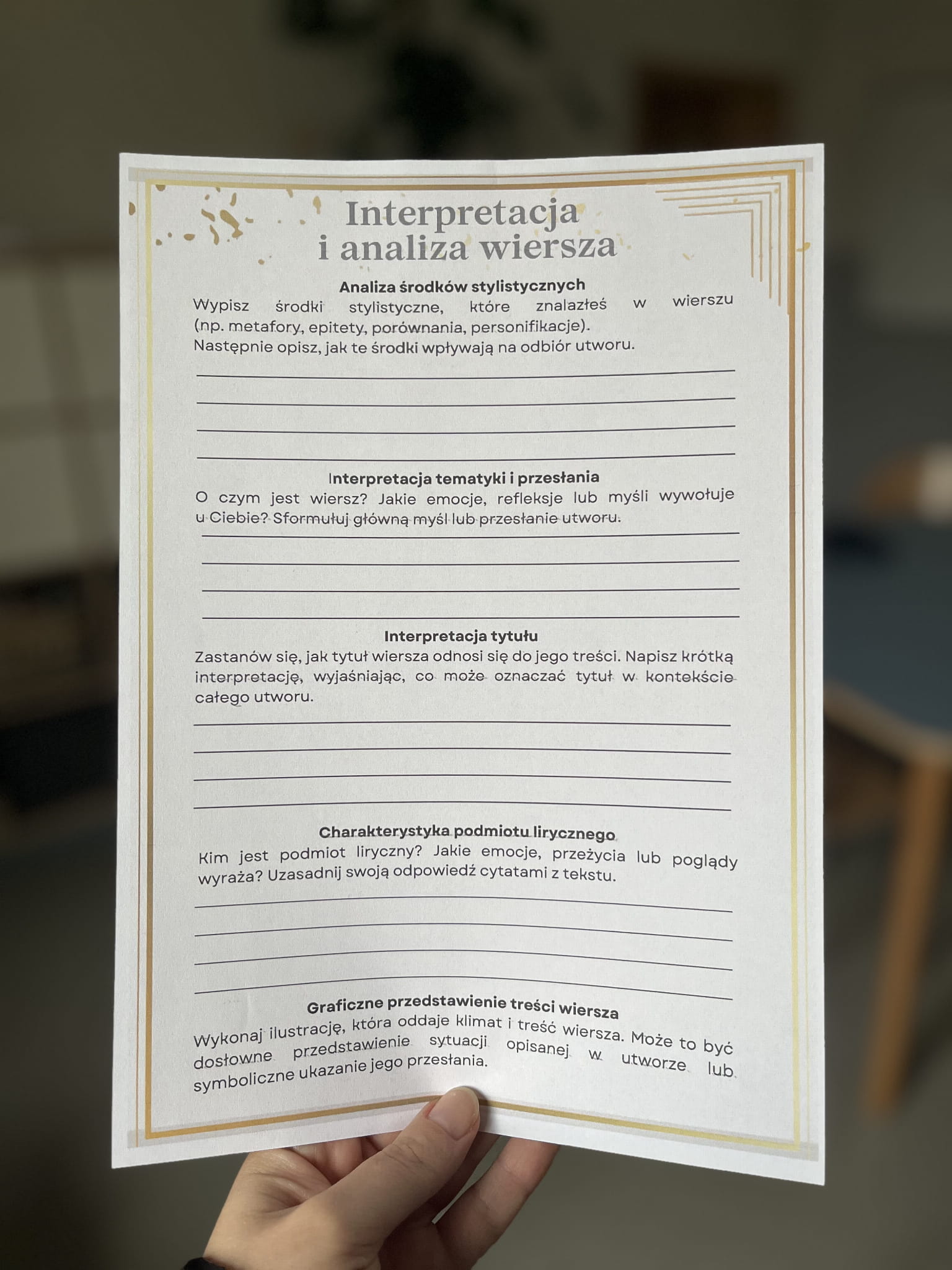 Karta pracy: analiza i interpretacja wiersza MONTEPOLSKI